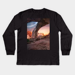 Hidden Rock Formation Kids Long Sleeve T-Shirt